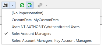 Impersonation Dropdown